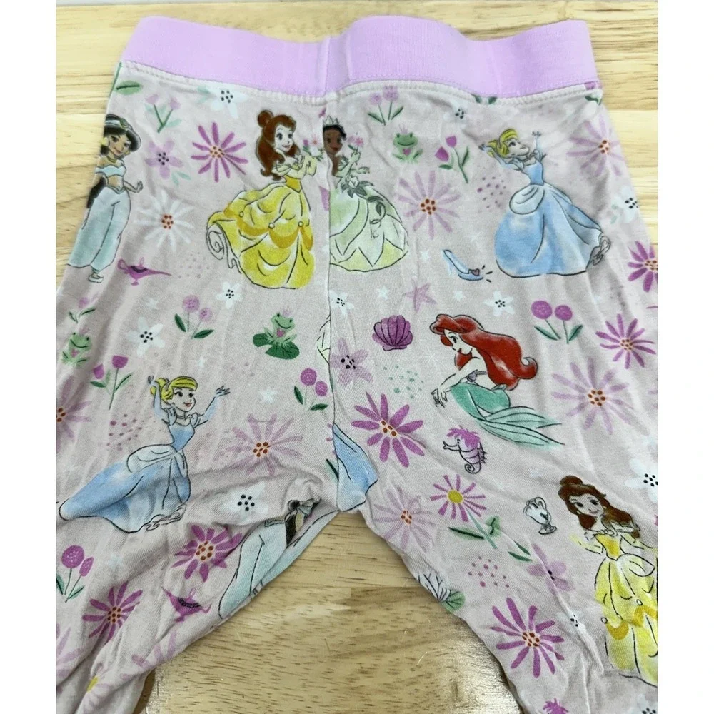 Little Sleepies OG Disney Princess Pajama Set Pink Bamboo 2T Pants Long Sleeve